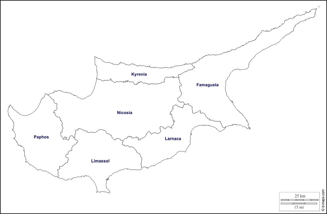 Χάρτης της Κύπρου περίληψη