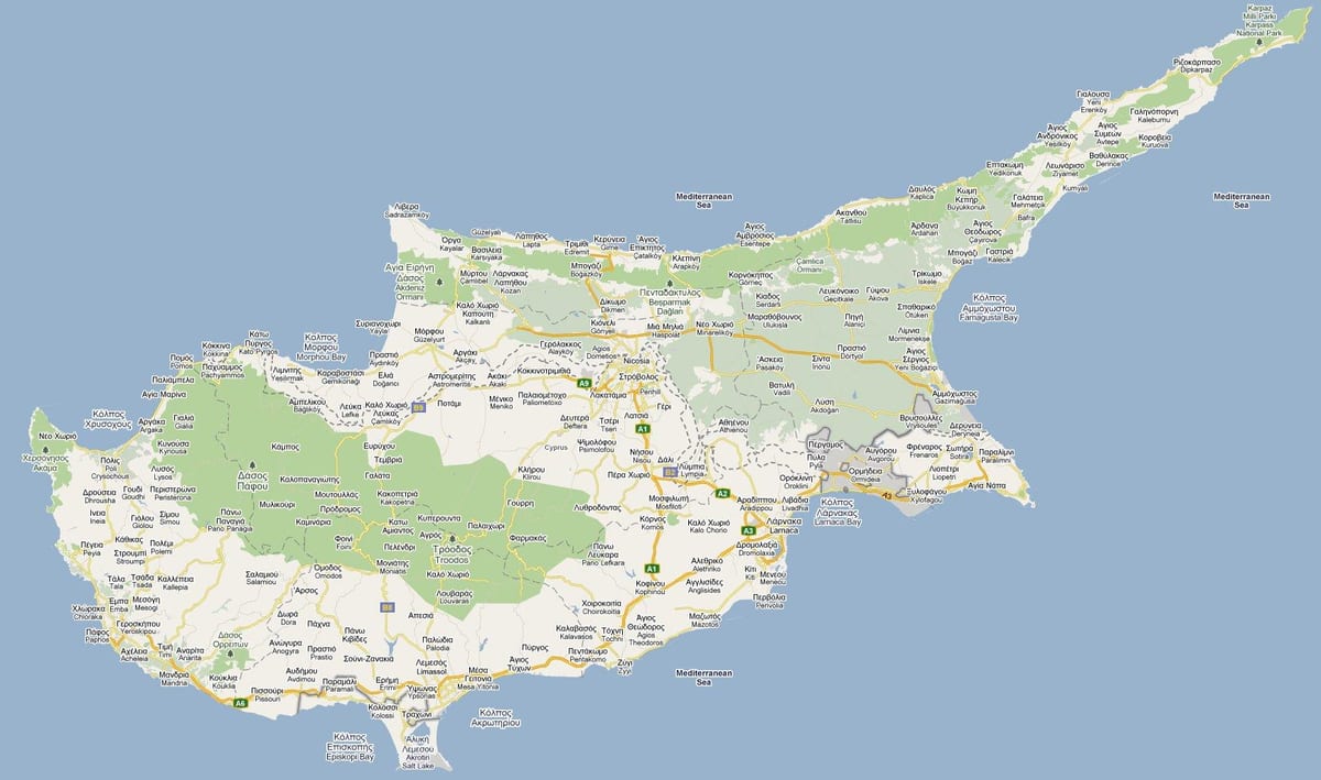 τον οδικό χάρτη της πέγεια, Κύπρος