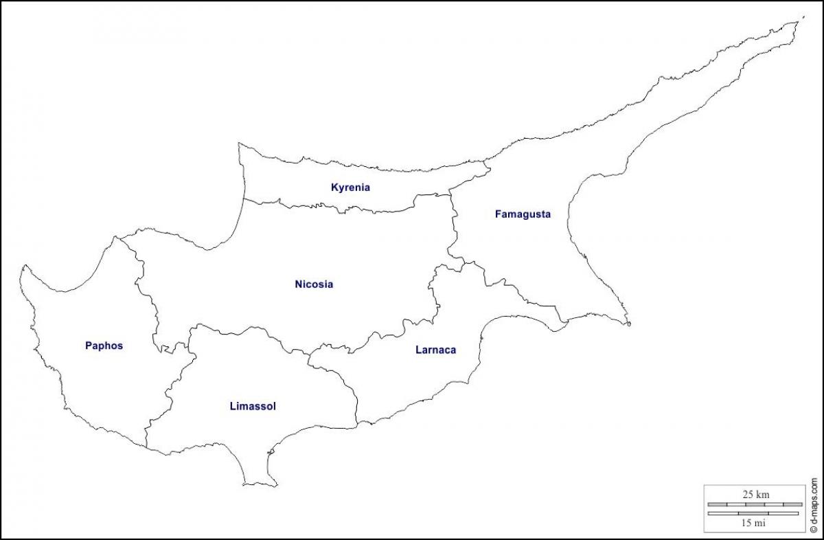 Χάρτης της Κύπρου περίληψη
