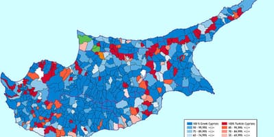 Χάρτης της Κύπρου εθνοτικές