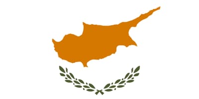 Χάρτης σημαία της Κύπρου