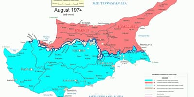Χάρτης της Κύπρου διαίρεση