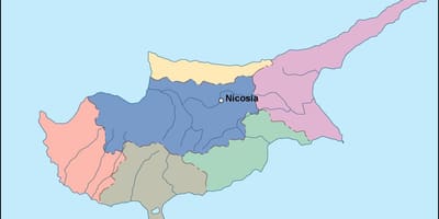 Χάρτης της Κύπρου διάνυσμα