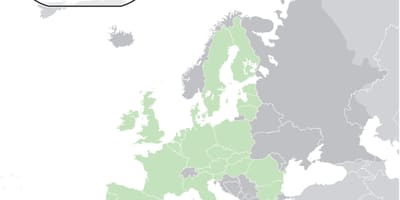 Χάρτης της ευρώπης με την Κύπρο