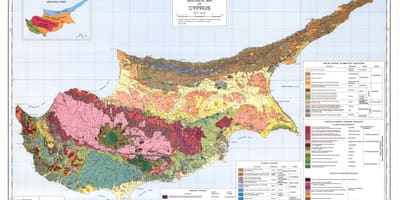 Η κύπρος γεωγραφικά χάρτης