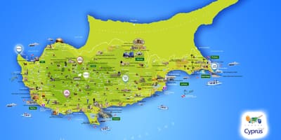 Χάρτης της lara beach Κύπρο