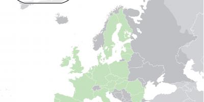 Χάρτης της ευρώπης με την Κύπρο